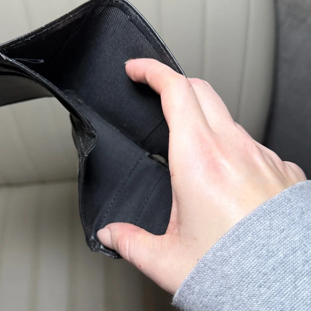 Black Leather Mens Wallet